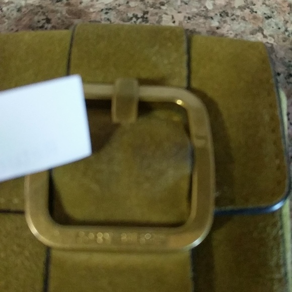 Tory Burch green  Buckle Suede mini Coin Pouch - Picture 2 of 8